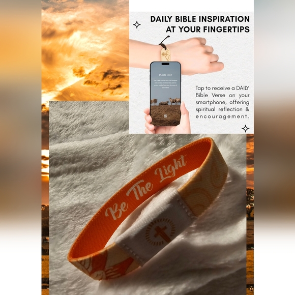 #26 Daily Bible Verse  Bracelet with Inspirational Message - Picture 1 of 4